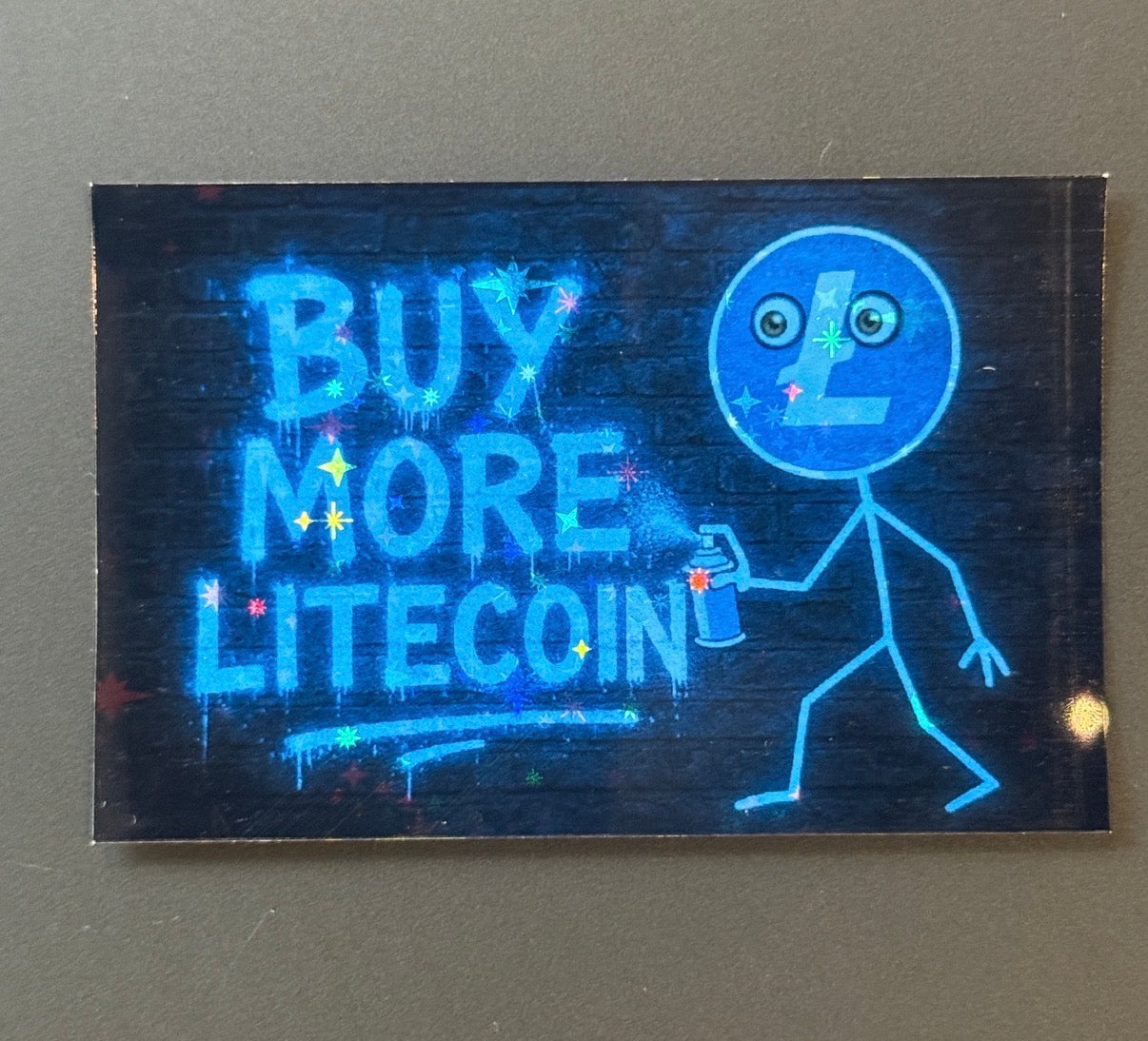 Buy more Litecoin Sticker ~2x3”